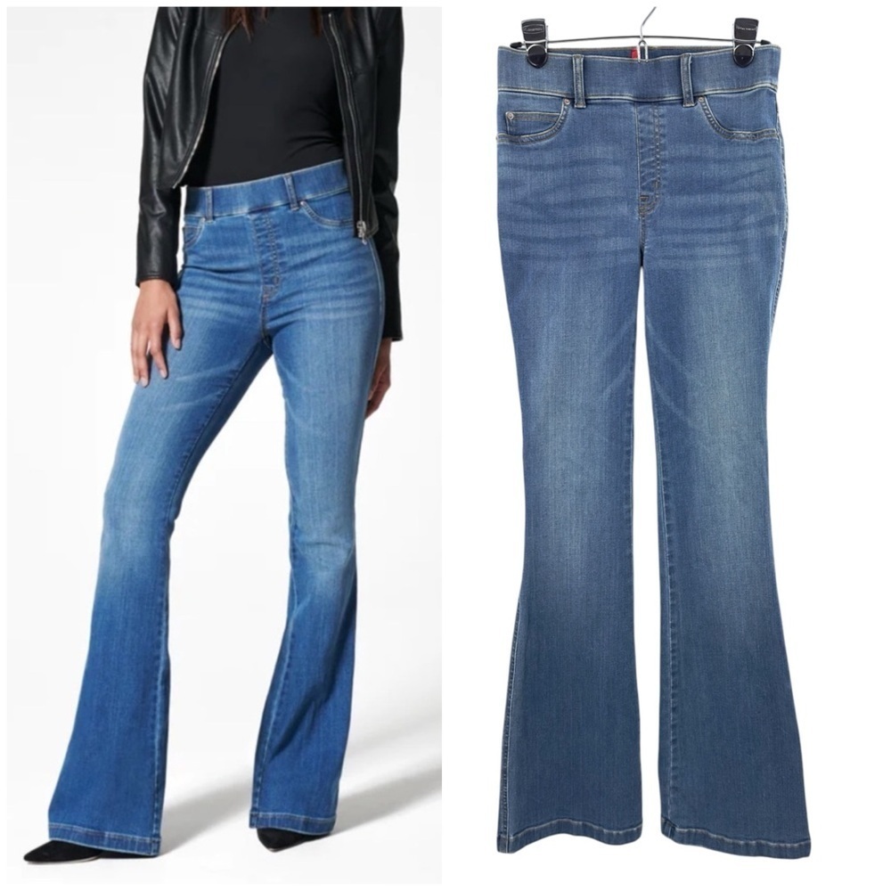 Spanx Flare Jeans Womens Small SPANXshape EveryWear Pull On Stretch Shaping